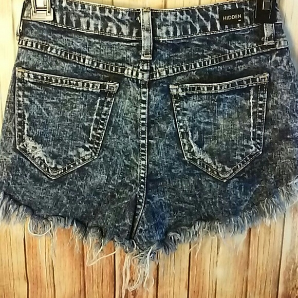 High wasted denim shorts vintage style - Picture 2 of 3